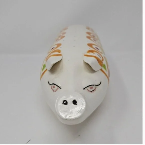 Italian Pig Toothpick Holder anthropomorphic Pig Server Holder Piggy Appetizers - Picture 1 of 5